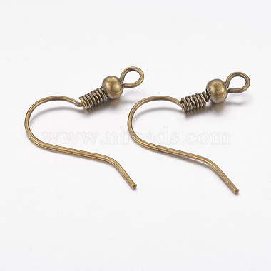 Brass Earring Hooks(X-KK-S075-AB-NF)-2