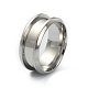 201 Нержавеющая сталь кольца рифленая рифленая(STAS-WH0029-52A-P)-2