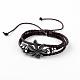 Adjustable Multi-strand Leather Cord Bracelets(BJEW-D423-10)-2
