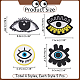 20Pcs 4 Styles Evil Eye Cotton Embroidery Iron on Clothing Patches(DIY-NB0010-14)-2