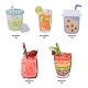 5Pcs 5 Style Drink & Juice & Milk Tea Acrylic Badges Brooch Pins(JEWB-FS0001-01)-2