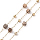Natural Picture Jasper Square Beaded Chains(AJEW-SZ0002-43D)-1