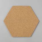 Self-adhesive Cork Coasters, Hexagon, Camel, 175x200x6mm(AJEW-WH0596-035)