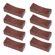 8Pcs Wood Chopsticks Stand, Chopstick Rest, Rectangle, Coconut Brown, 46x16.5x12mm(DJEW-FG0001-27)