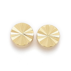 Brass Spacer Beads, Long-Lasting Plated, Flat Round, Real 18K Gold Plated, 6x3mm, Hole: 1.5mm(X-KK-F821-05G)