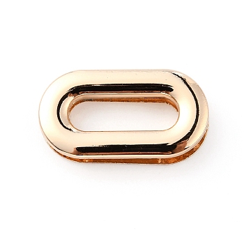 Alloy Screw-in Eyelet Grommets, Oval, for Bag Replacement Accessories, Light Gold, 2.95x1.55x0.5cm, Inner Diameter: 1.85x0.61cm