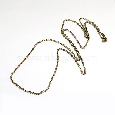 Vintage Eisen Kabel Kette Halskette für Taschenuhren entwerfen(MAK-M001-AB)-2