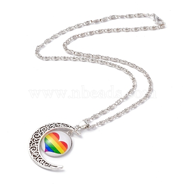 Rainbow Pride Necklace(NJEW-F291-01D)-2