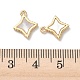 真鍮の天然貝ペンダント(KK-P355-21G)-3