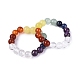 Adjustable Natural Mixed Gemstone Bead Stretch Finger Rings(RJEW-N056-01)-4