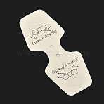 Paper Display Card, Used For Necklace and bracelet, with Bowknot, Beige, 92~95x37~38x0.3mm, Hole: 2mm(X-TOOL-F002-07)