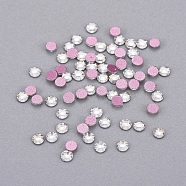 Glass Rhinestone Cabochons, Grade AA, Flat Back & Faceted, Half Round, Crystal, SS6, 1.9~2.0mm, about 1440pcs/bag(RGLA-A019-SS6-A001)