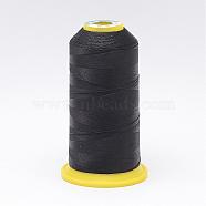 Nylon Sewing Thread, Black, 0.2mm, about 700m/roll(NWIR-N006-01E2-0.2mm)
