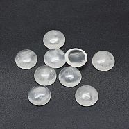 Natural Quartz Crystal Cabochons, Rock Crystal Cabochons, Half Round, 12x4~4.5mm(X-G-G788-D-10)