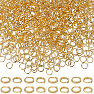 1000Pcs Brass Split Rings, Double Loops Jump Rings, Golden, 22 Gauge, 5x1.2mm, about 3.8mm inner diameter(KK-SC0004-69)
