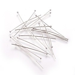304 Stainless Steel Ball Head Pins, for DIY Beading Charm Making, 40x0.7mm(X-STAS-R051-40mm)