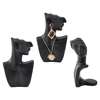 Black Resin Necklace Displays