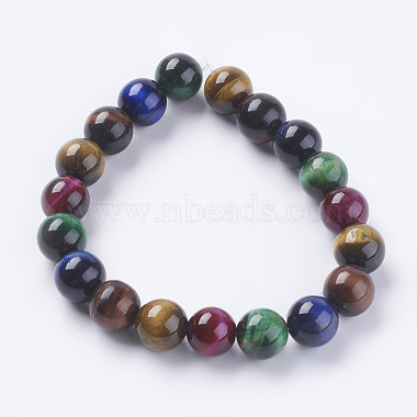 Natural Tiger Eye Beads Strands(G-G101-10mm-6)-2