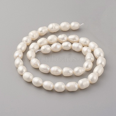 hebras de perlas de agua dulce cultivadas naturales(PEAR-G007-23)-2