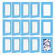 Tableau de conception de perles en feutre rectangulaires(DIY-WH0430-469B)-1