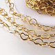 3.28 Feet Rack Plating Brass Handmade Chains(X-CHC-G001-01G-NR)-1