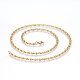 304 Stainless Steel Lumachina Chain Necklaces(NJEW-P226-08G-01)-1