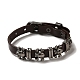bracelet rivets tête de mort en alliage(BJEW-C037-04B)-3
