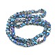 Full Rainbow Plated Electroplate Transparent Glass Beads Strands(EGLA-G037-11A-FR02)-2