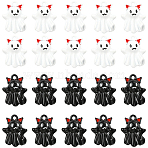 32Pcs 2 Colors Halloween Alloy Enamel Pendants, Ghost Charm, Mixed Color, 17x13x4mm, Hole: 1.5mm, 16pcs/color(ENAM-SC0016-82)