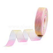 BEADTHOVEN Polyester Organza Ribbons, Colorful, 2.5cm, about 50yards/roll(45.72m/roll)(ORIB-BT0001-01)