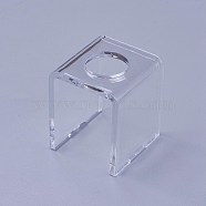 Acrylic Lipstick Display Stands, Clear, 34.5x34x40mm(ODIS-WH0005-03)