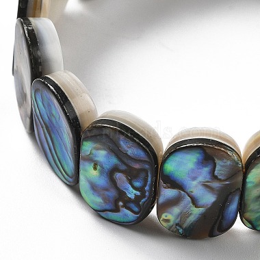 Natural Abalone Shell/Paua Shell Stretch Bracelets(BJEW-L613-24-01)-2