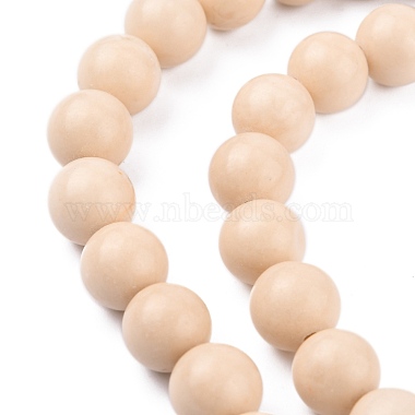 Natural Fossil Beads Strands(G-E110-8mm-2)-2