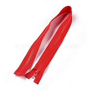 Garment Accessories, Nylon and Resin Zipper, with Alloy Zipper Puller, Zip-fastener Components, Red, 57.5x3.3cm(FIND-WH0031-B-14)