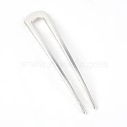 Zinc Alloy Hair Fork, Silver, 100x19.5x2mm(BY-TAC0001-19C)
