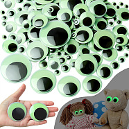 Luminous Plastic Craft Eye Cabochons, Glow in the Dark, for DIY Doll Toys Puppet Plush Animal Making, Sea Green, 8mm(WG84891-01)