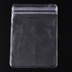 Transparent Plastic Zip Lock Bags, Self Seal Bags, Rectangle, Clear, 10x7x0.15cm(ABAG-T011-03D)