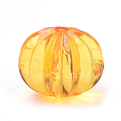 Transparent Acrylic Beads, Lantern, Orange, 13x11mm, Hole: 1.5mm(X-TACR-S144-07D)