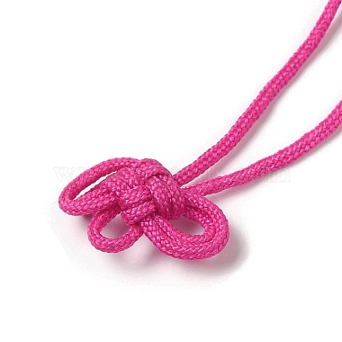 Nylon Lucky Knot Cord Amulet Yuki Pendant Decorations(AJEW-NH0001-01E)-3