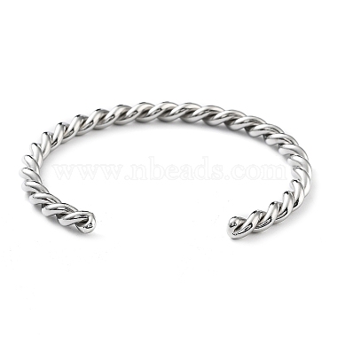 304 bracelets manchette en acier inoxydable pour femmes(BJEW-M310-01P)-3
