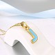 Fashion Tin Alloy Enamel Initial Pendant Necklaces(NJEW-BB20973-J)-5