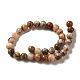 Natural Crazy Agate Round Bead Strands(G-M272-03-6mm)-4