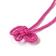 Amulette en nylon avec cordon de nœud porte-bonheur(AJEW-NH0001-01E)-3