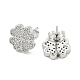 Brass Micro Pave Cubic Zirconia Ear Studs(EJEW-P261-20P)-2