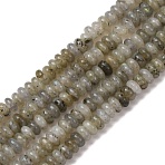 Natural Labradorite Beads Strands, Rondelle, 4~5x2mm, Hole: 0.8mm, about 163~168pcs/strand, 14.96~15.35 inch(38~39cm)(G-S366-091B)
