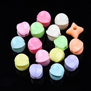 Opaque Acrylic Beads, Star, Mixed Color, 9x8.5x8.5mm, Hole: 2mm, about 1300pcs/500g(MACR-S272-59)