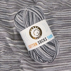 3-Ply Cotton Yarn, for Weaving, Knitting & Crochet, Dark Gray, 2mm(PW-WG81183-06)