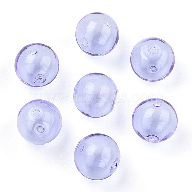 Transparent Blow High Borosilicate Glass Globe Beads(GLAA-T003-09B)-3