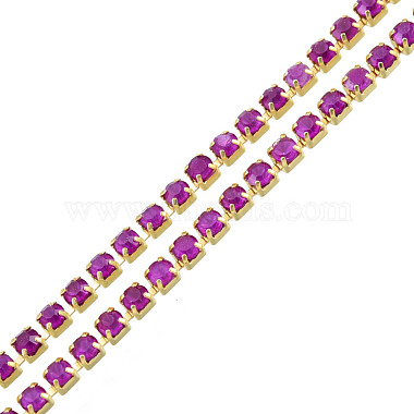 Brass Rhinestone Strass Chains(CHC-N017-003B-B07)-2