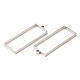 Non-Tarnish 304 Stainless Steel Open Back Bezel Rectangle Pendants(STAS-Z040-06B-P)-2